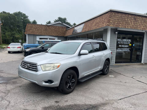 2009 Toyota Highlander for sale at Millbrook Auto Sales in Duxbury MA