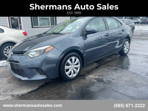 2015 Toyota Corolla for sale at Shermans Auto Sales in Webster NY