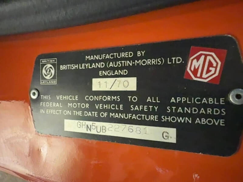 1971 MG MGB