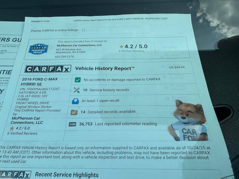 2016 Ford C-MAX Hybrid SE