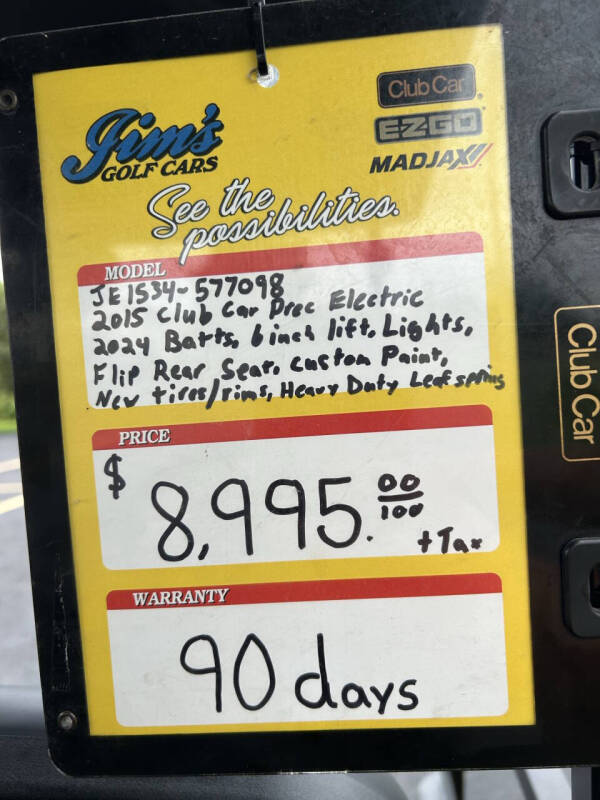 2015 Club Car Precedent