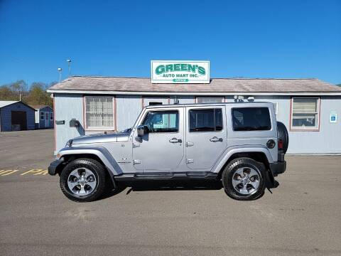 2016 Jeep Wrangler Unlimited for sale at Greens Auto Mart Inc. in Towanda PA