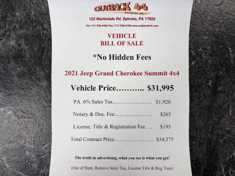 2021 Jeep Grand Cherokee Summit