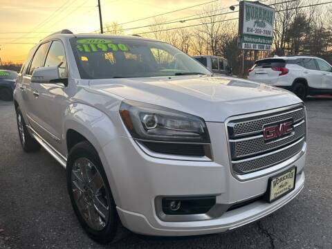 2016 GMC Acadia for sale at WORKMAN AUTO INC in Bellefonte PA