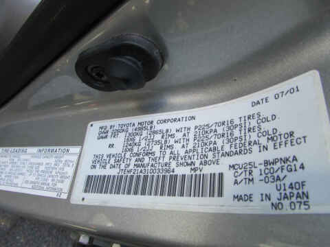 2001 Toyota Highlander