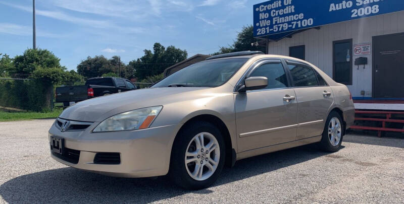 2007 Honda Accord for sale at P & A AUTO SALES in Houston TX