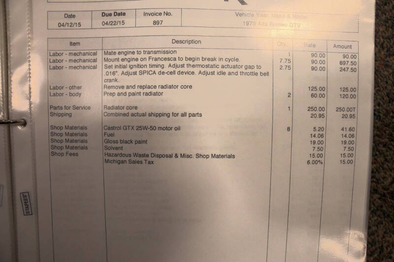 1973 Alfa Romeo GTV6