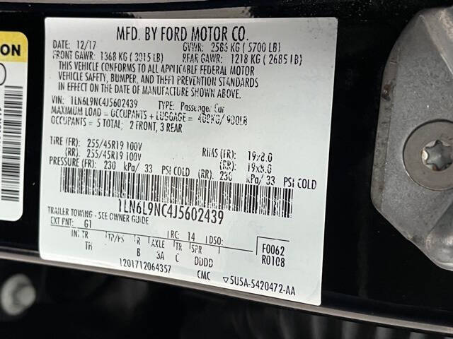 2018 Lincoln Continental Reserve