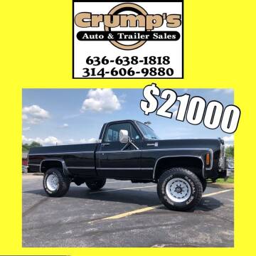 1979 Chevrolet C/K 20 Series for sale at CRUMP'S AUTO & TRAILER SALES in Crystal City MO