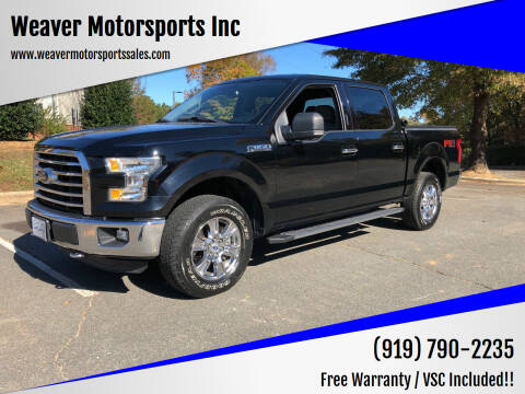 2016 Ford F-150 for sale at Weaver Motorsports Inc in Cary NC