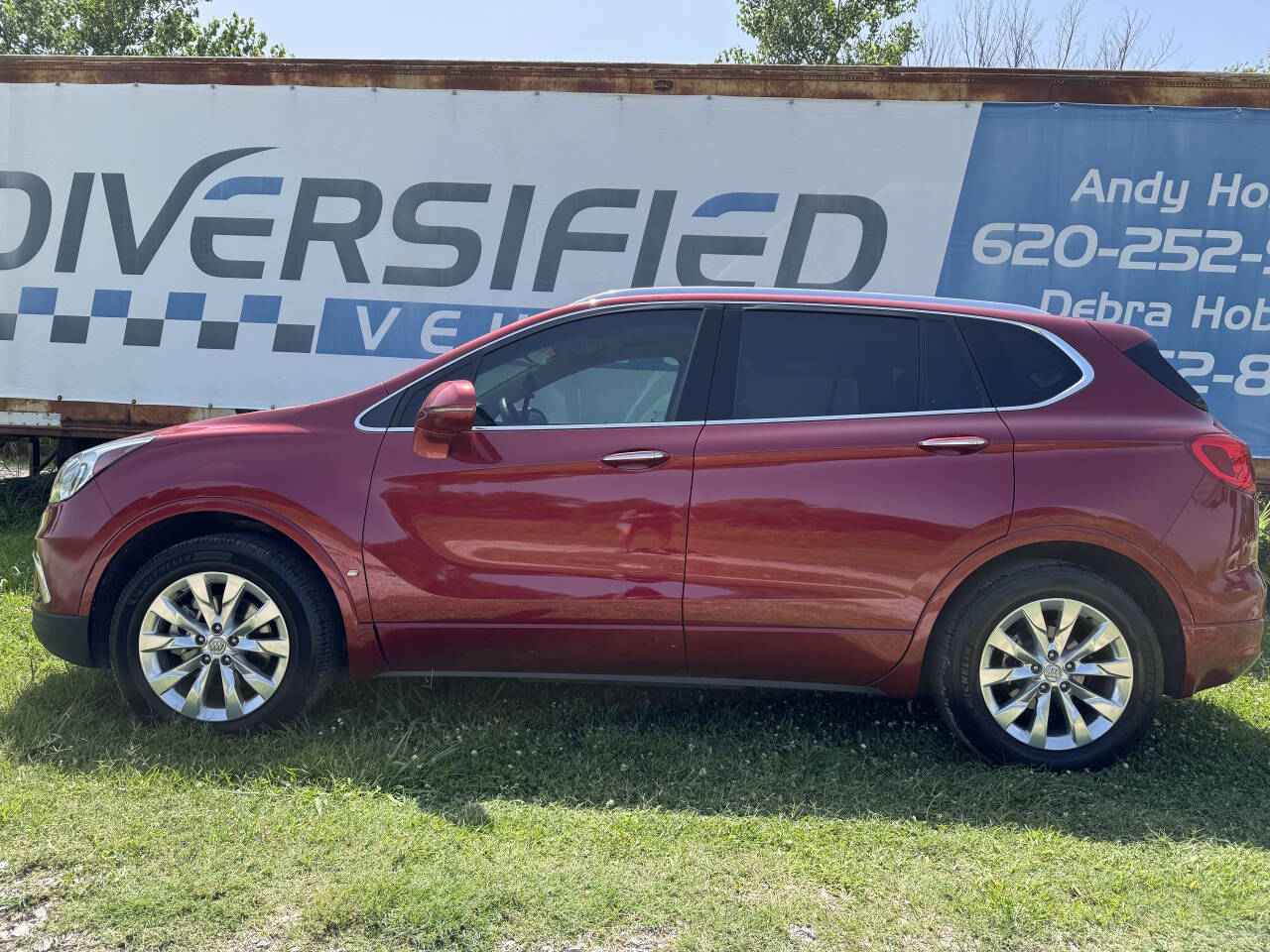 Red 2017 Buick Envision Essence Essence 4dr Crossover 2