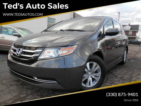 2014 Honda Odyssey for sale at Ted's Auto Sales in Louisville OH