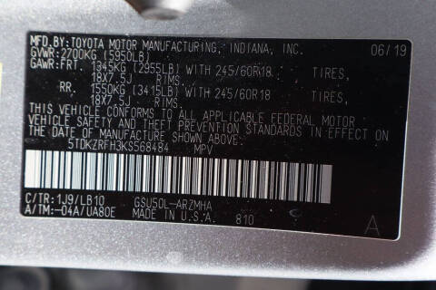 2019 Toyota Highlander XLE