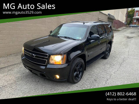 2008 Chevrolet Tahoe for sale at MG Auto Sales in Pittsburgh PA
