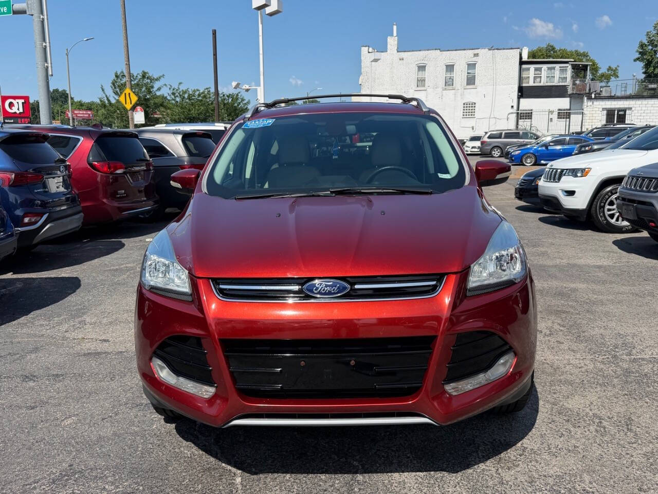 Orange 2014 Ford Escape Titanium AWD Titanium 4dr SUV 2