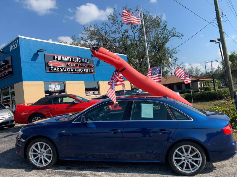 2016 Audi A4 for sale at Primary Auto Mall in Fort Myers FL