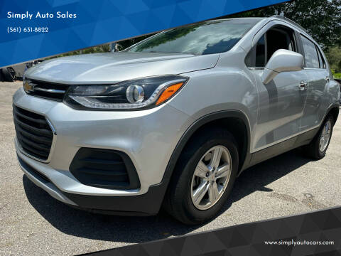 2018 Chevrolet Trax for sale at Simply Auto Sales in Palm Beach Gardens FL