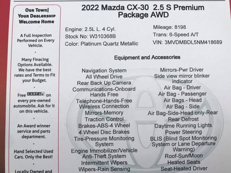 2022 Mazda CX-30 Premium photo 12