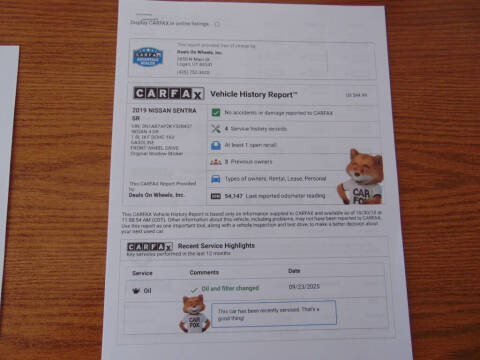 2019 Nissan Sentra SR