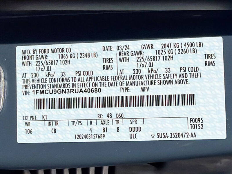 2024 Ford Escape Active