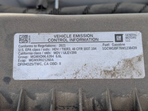 2021 Chevrolet Express 2500