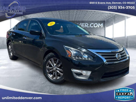 2015 Nissan Altima for sale at Unlimited Auto Sales in Denver CO
