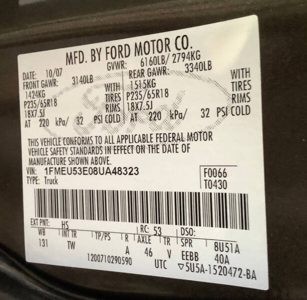 2008 Ford Explorer Sport Trac Limited