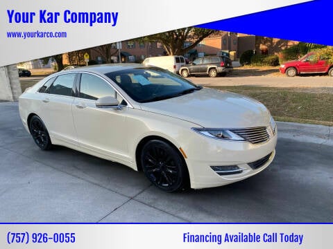 2016 Lincoln MKZ for sale at Your Kar Company in Norfolk VA
