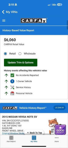 2015 Nissan Versa Note SV