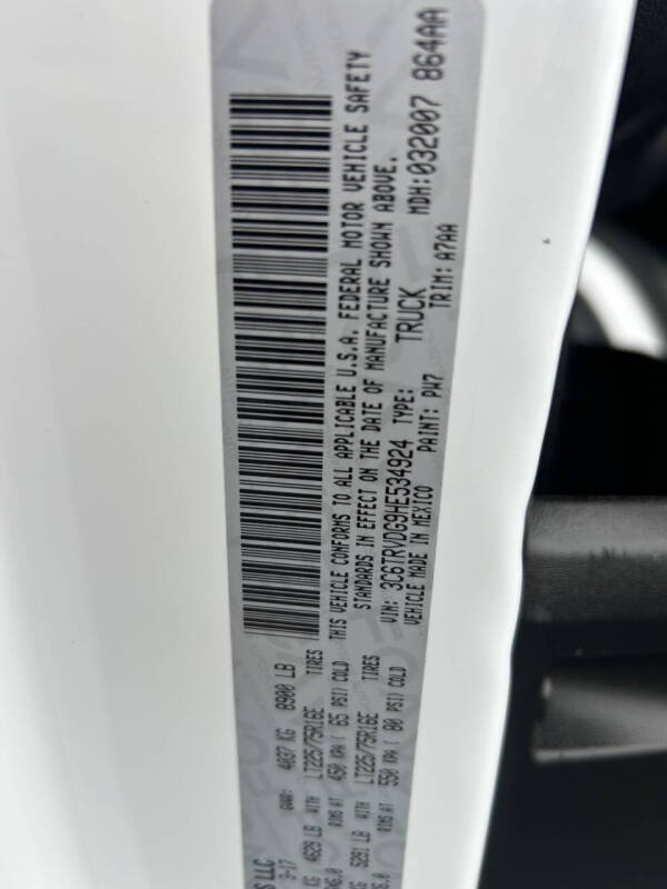 2017 RAM ProMaster 2500 159 WB