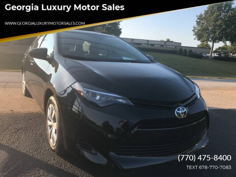 2017 Toyota Corolla for sale at Georgia Luxury Motor Sales in Cumming GA