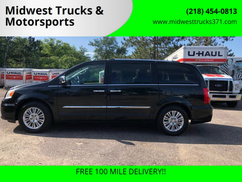 2012 Chrysler Town and Country for sale at Midwest Trucks & Motorsports in Merrifield MN