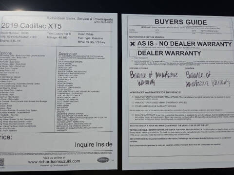 2019 Cadillac XT5 Luxury