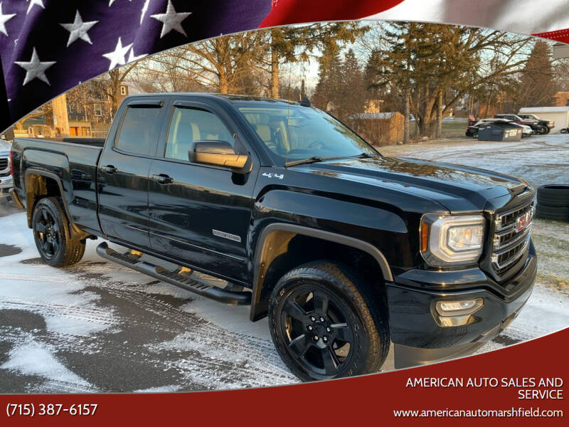 2018 GMC Sierra 1500 for sale at AMERICAN AUTO SALES AND SERVICE in Marshfield WI