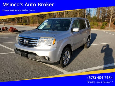 2013 Honda Pilot for sale at Msinco's Auto Broker in Snellville GA