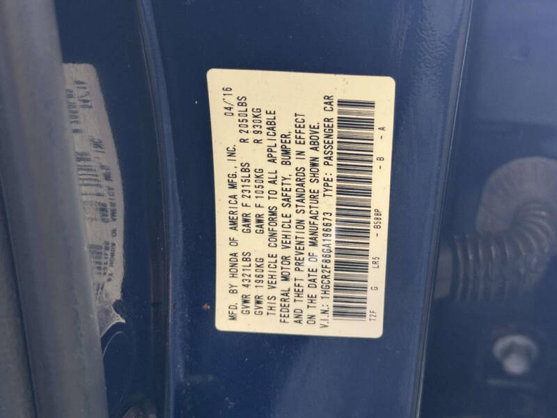 2016 Honda Accord EX-L