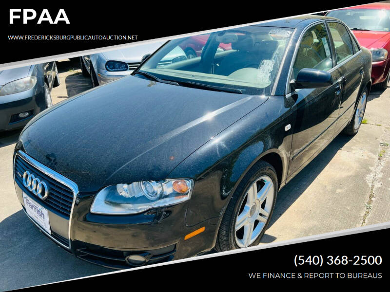 2007 Audi A4 for sale at FPAA in Fredericksburg VA