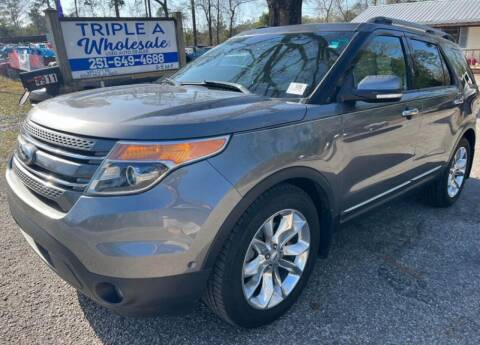 2014 Ford Explorer for sale at Triple A Wholesale llc in Eight Mile AL