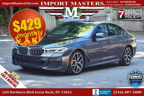 2021 BMW 5 Series for sale at Import Masters in Great Neck NY