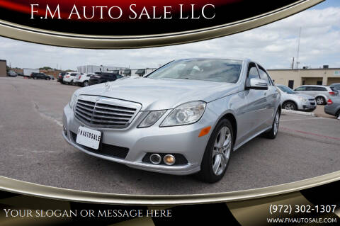 2011 Mercedes-Benz E-Class for sale at F.M Auto Sale LLC in Dallas TX
