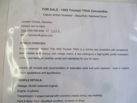 1959 Triumph TR3