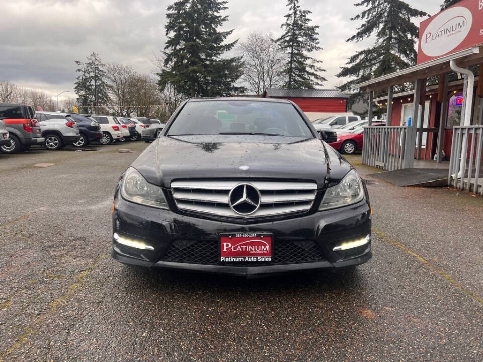 2013 Mercedes-Benz C-Class for sale at PLATINUM AUTO SALES INC in Lacey, WA