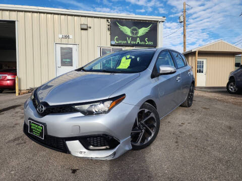 2016 Scion iM for sale at Canyon View Auto Sales in Cedar City UT