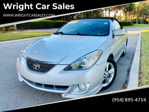 2008 Toyota Camry Solara for sale at Wright Car Sales in Lake Worth FL