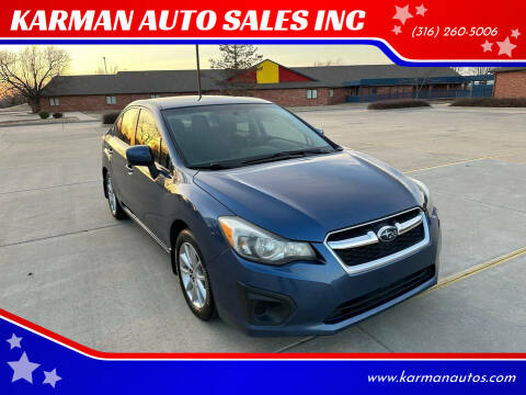 2012 Subaru Impreza for sale at KARMAN AUTO SALES INC in Wichita KS