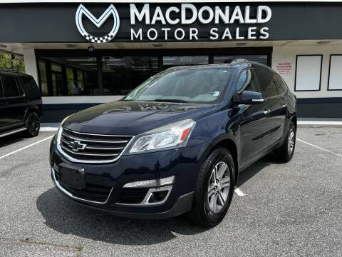 2016 Chevrolet Traverse for sale at MacDonald Motor Sales in High Point NC