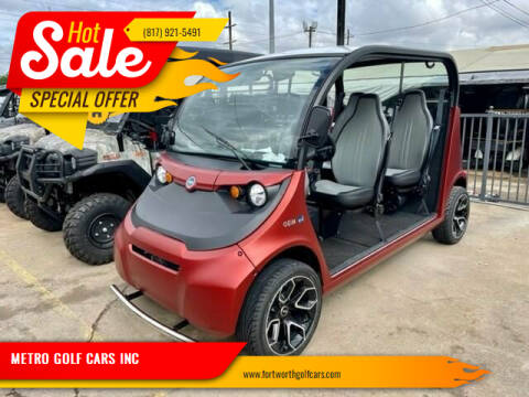 2022 GEM e4 Passenger Electric LSV for sale at METRO GOLF CARS INC in Fort Worth TX