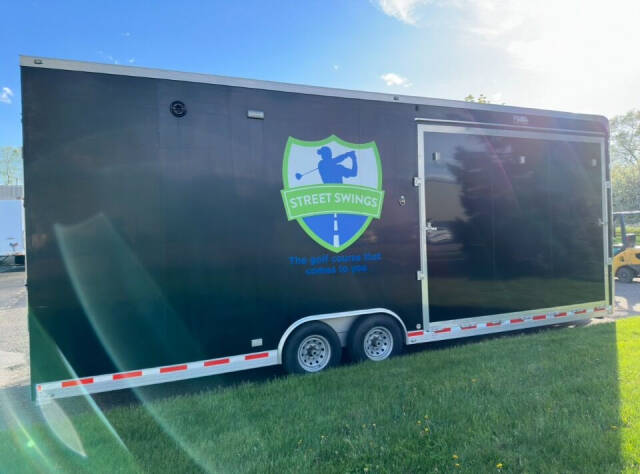 2017 ATC Golf 8.5x28 aluminum trailer for sale at Sales Ramp LLC in Elk River, MN