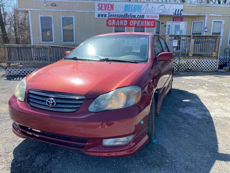 2003 Toyota Corolla for sale at Seven and Below Auto Sales, LLC in Rockville MD