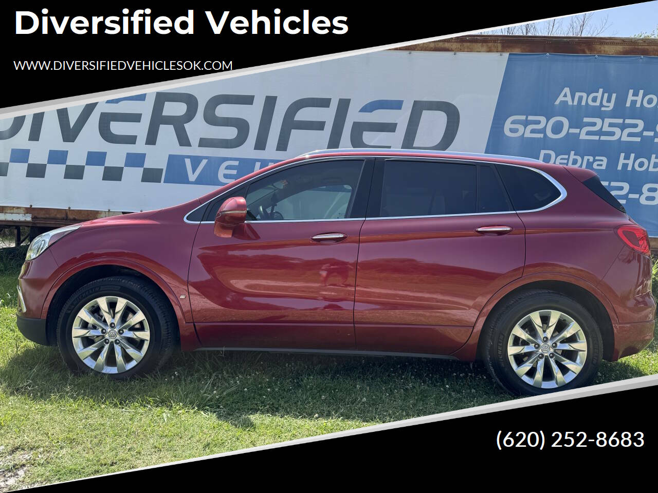 Red 2017 Buick Envision Essence Essence 4dr Crossover 1